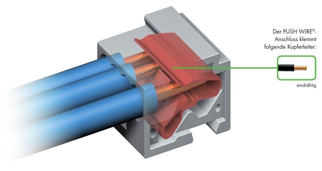 WAGO 243-208 Micro- Verbindungsdosenklemme 0,6-0,8 mm, dunkelgrau