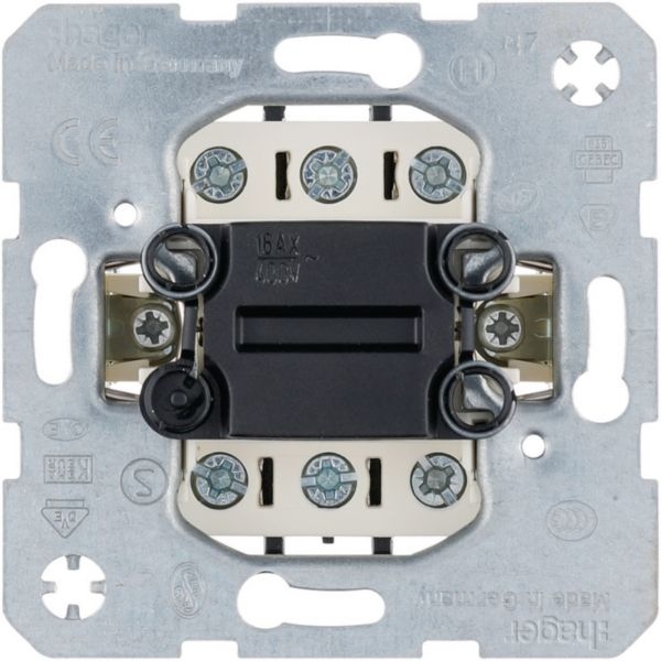 Hager WDE303303 Ausschalter 3-polig, 16 AX, 400 V, Wipp-Einsatz, Unterputz