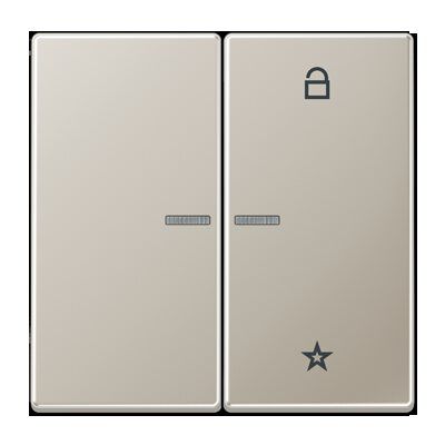 Jung FMES1701 eNet Taster Universal 1-fach, Serie LS, Edelstahl