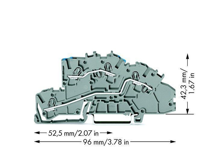 Wago 2003-7649 Installations-Etagenklemme N/L