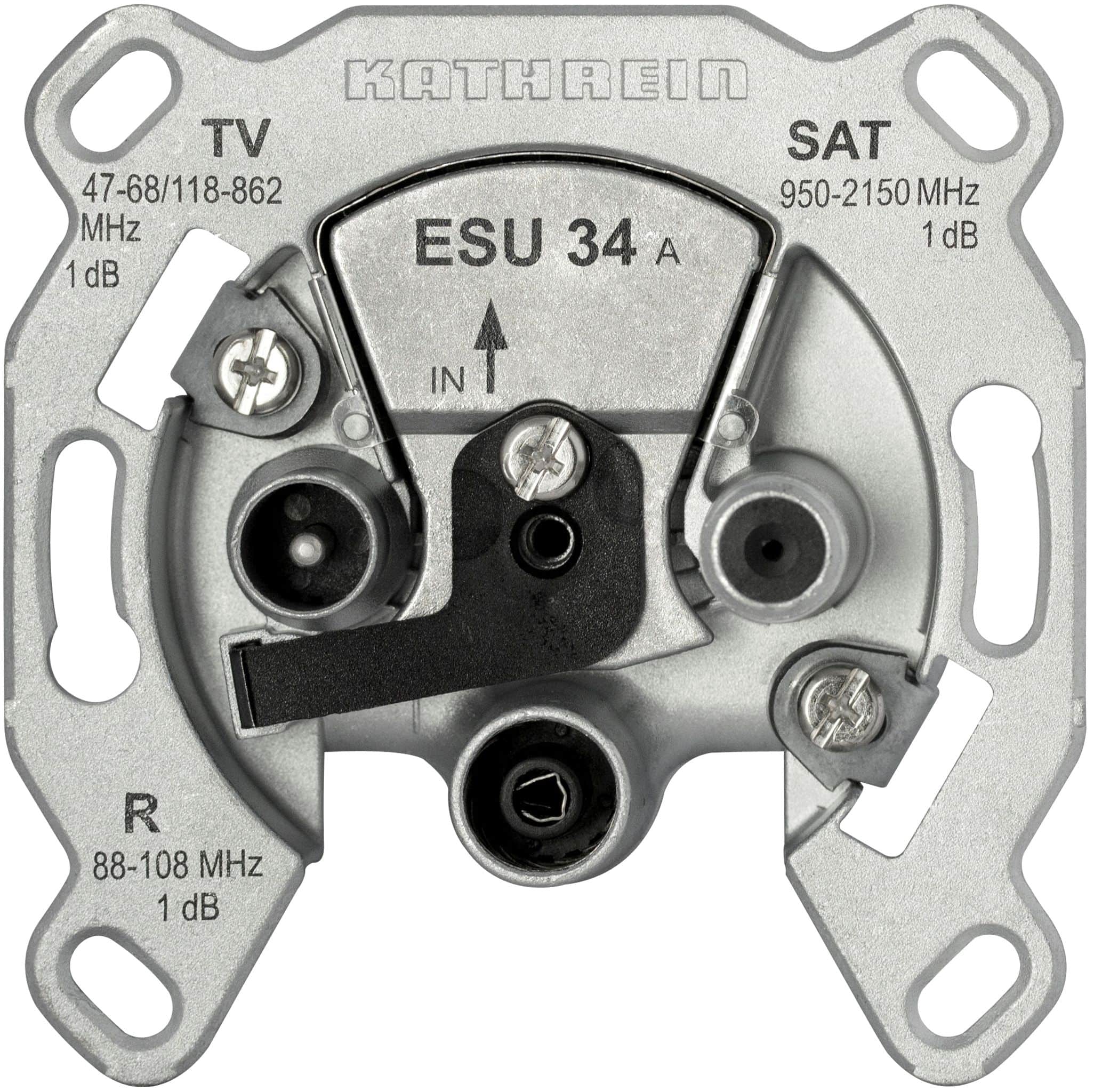 Kathrein ESU34 Einzelanschlussdose 3-fach, Einkabelsystem 1dB