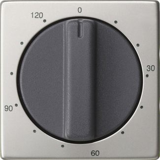 Gira 0642600 Abdeckung Knebel Zeitschalter 120 min, System 55, Edelstahl