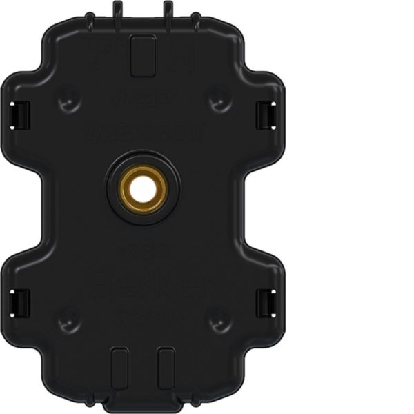 Hager WDE1680W Serien-LED-Modul mit N-Klemme, 230V, 0,4 mA, für Modul-Einsätze, Zubehör, schwarz