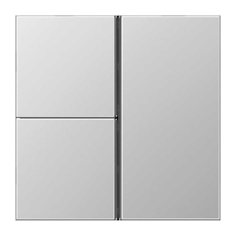 Jung AL2403TSA Tastensatz 3-fach, F40, Serie LS, Aluminium