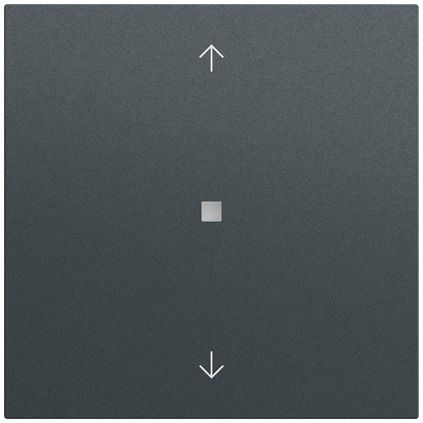 Gira 517273 Taster mit Wippe 1-fach Pfeilsymbole für Gira One und KNX, System 70, anthrazit (lackiert)
