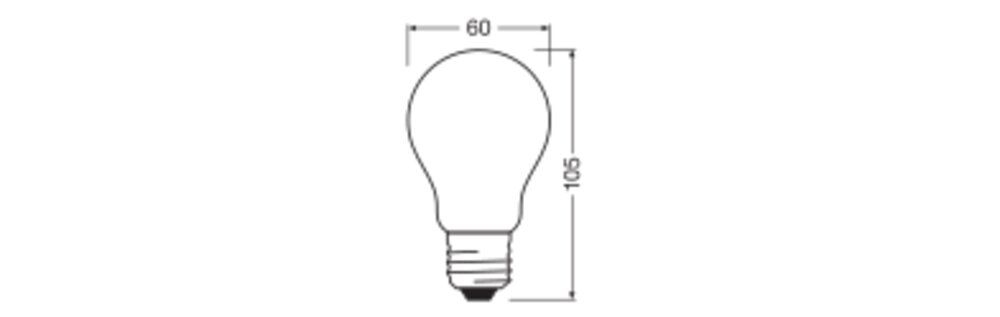 Ledvance 4099854465871 LED CLASSIC A P, 300 °, 3,4 W, 840, 470 lm, E27, nicht dimmbar