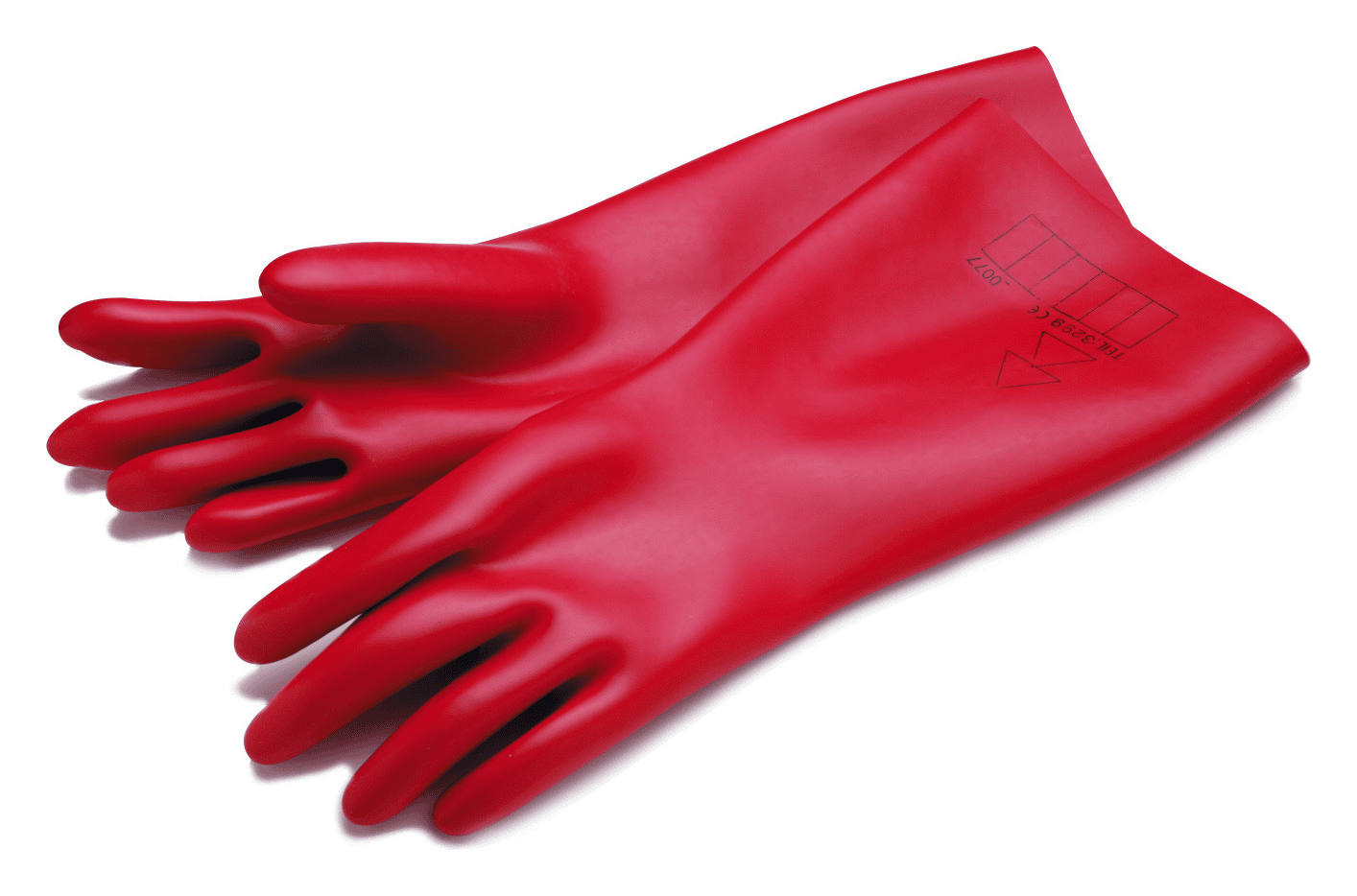 Cimco 14 0214 Elektro Schutzhandschuhe 1000V, Gr. 10, rot, Länge 410mm, Materialstärke 1,0mm