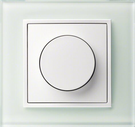 Berker 11371909 Zentralstück mit Regulierknopf für Drehdimmer, S.1/B.3/B.7, polarweiß matt