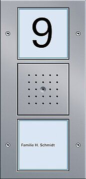 Gira 126065 Türstation 1-fach Unterputz, Gira TX_44, (WG UP) Farbe alu