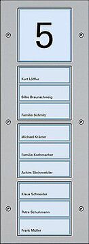Gira 126165 Türstation 3-fach Unterputz, Gira TX_44, (WG UP) Farbe alu