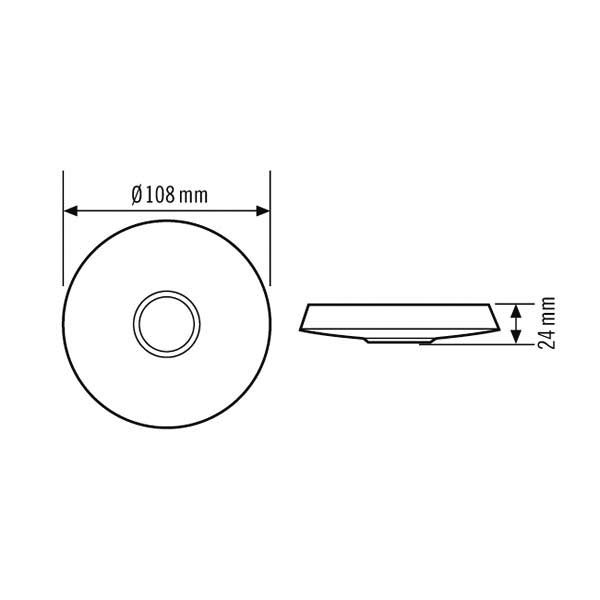 ESYLUX EP10425936 Abdeckblende und Designring si Abdeck-Set-C360/8