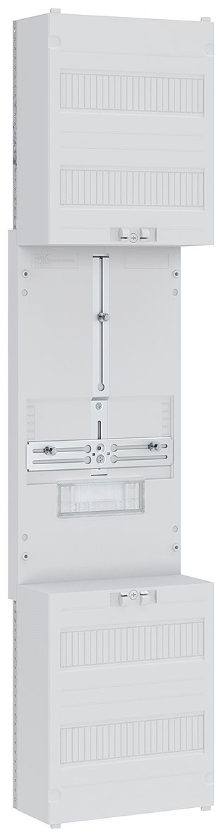 ABN Z17ZR0010 Zählerfeld 3Pkt, 1Z, o.V. unbestückt mit Hutschiene N/AAR 300 mm, BxH 250x1050 mm, grau