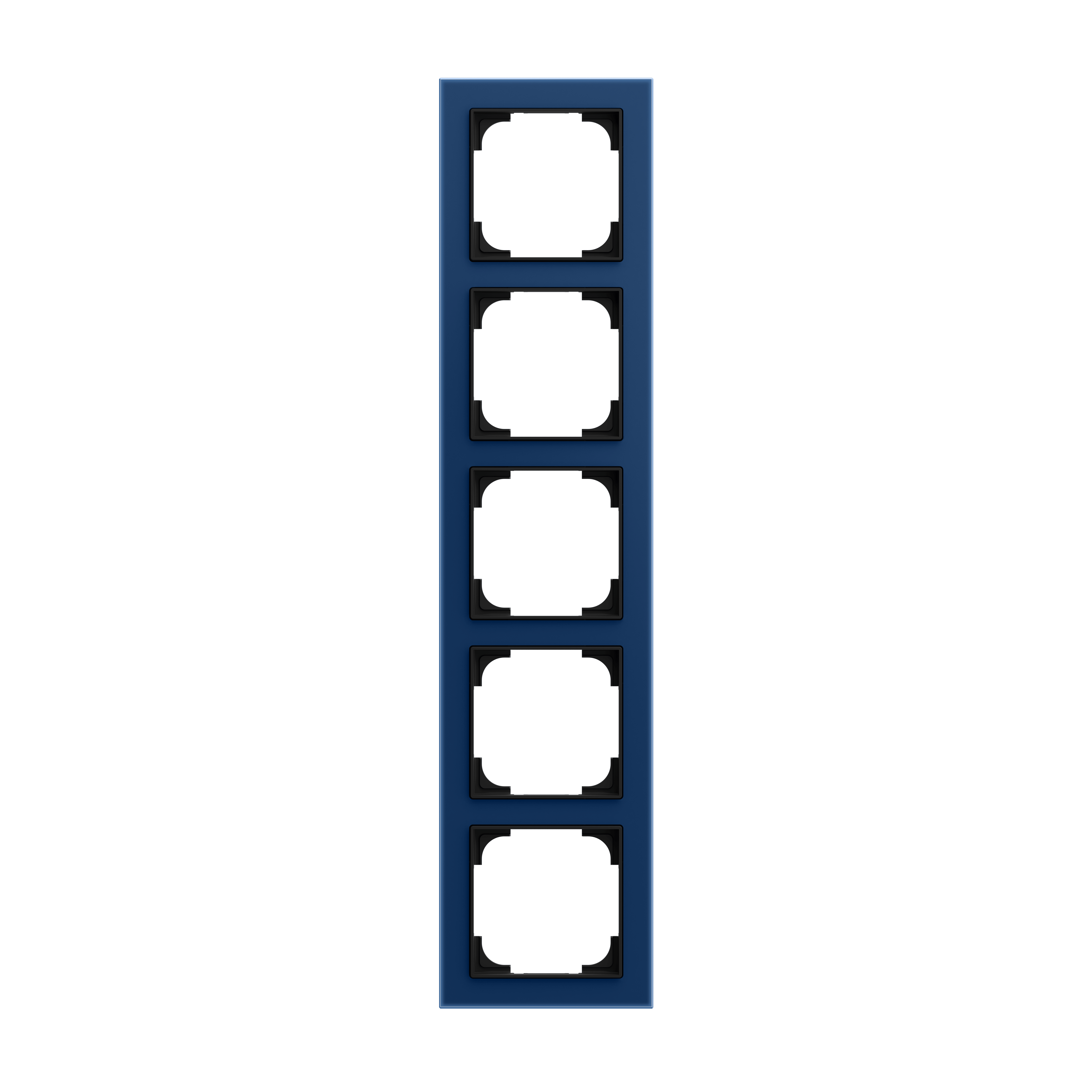 Busch-Jaeger 1725-4028 Abdeckrahmen 5-fach, blau-glas