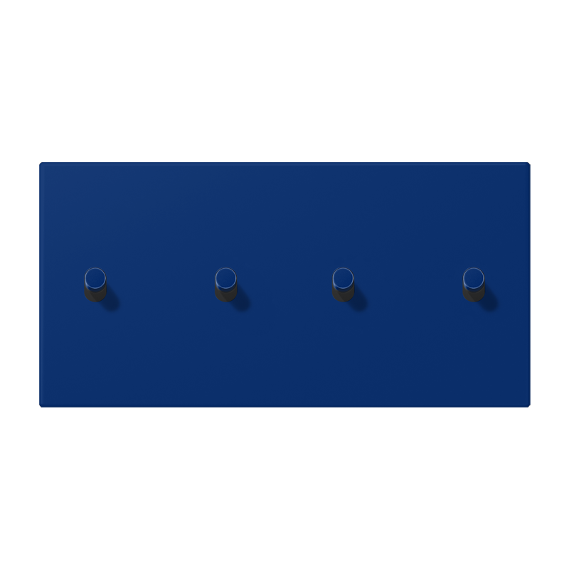 Jung LC12-250R0261 Abdeckung mit Kipphebel "Zylinder", 2 x 2 Kipphebel, waagerecht, bleu outremer foncé
