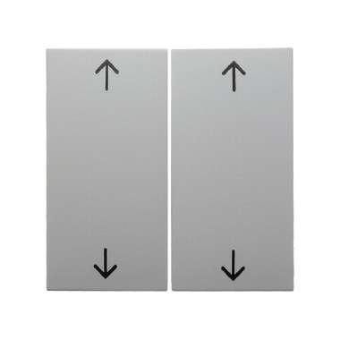 Berker 16441909 Wippe 2-fach mit Aufdruck Symbol Pfeile, S.1/B.3/B.7, polarweiß matt