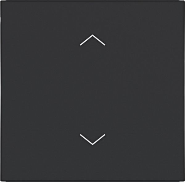Hager WAW1002BM Wippe 1-fach mit Aufdruck Symbol Pfeile, A.x/C.x, nachtschwarz matt