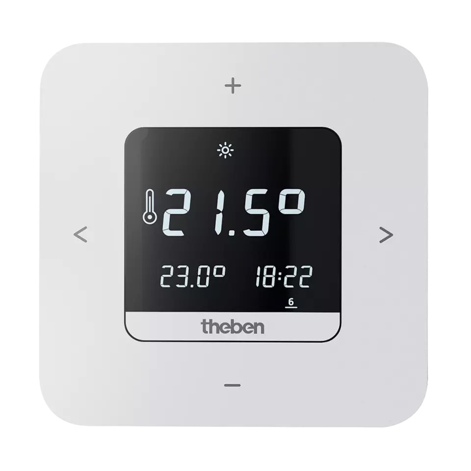 Theben 8120200 RAMSES 812 top3 Digital-Uhrenthermostat, Wochenprogramm, Netzversion, App-Bedienung möglich