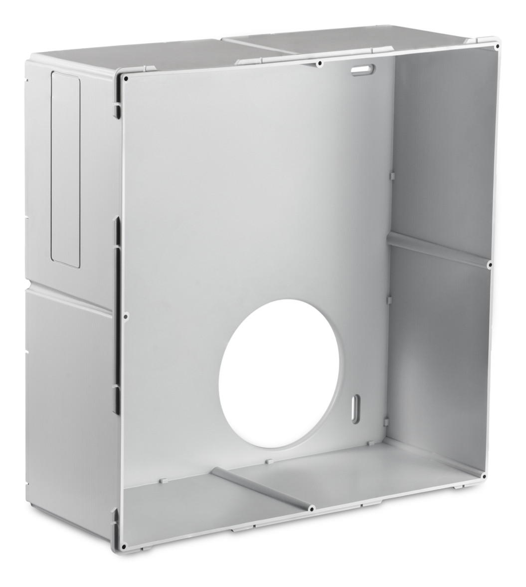 Lunos 040102 Einbaugehäuse 3/NXT für Nexxt, Aufputz-/Unterputz-Einbau, inkl. zwei Adapter 2/AD160