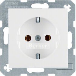 Berker 47431909 Schutzkontakt-Steckdose, S.1/B.3/B.7, polarweiß matt