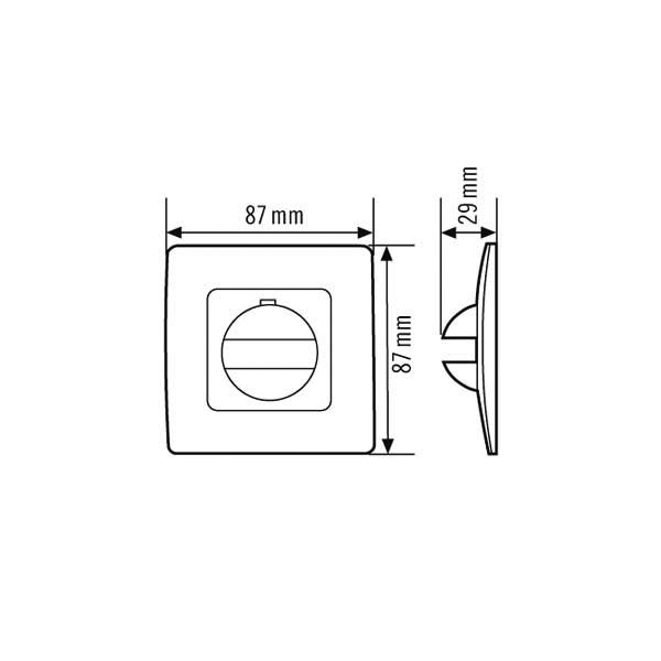 ESYLUX EM10055119 Abdeckung für Wandmelder Basic, Standard und Compact
