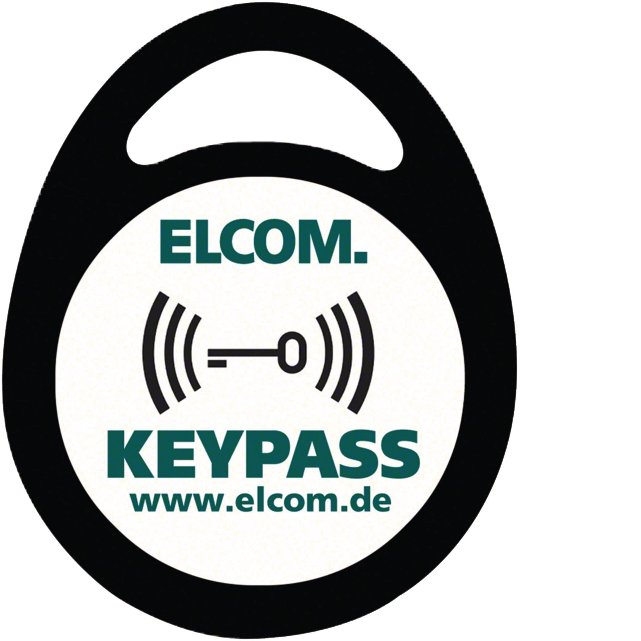 Elcom 1506223 Transponder Schlüsselanhänger 3 Stück, schwarz