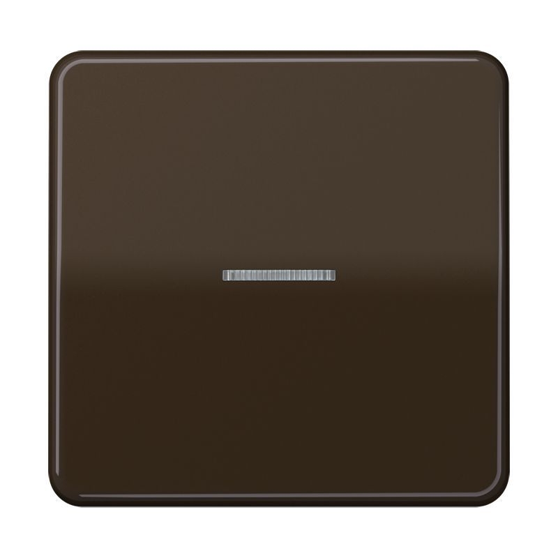 Jung CD101KO5BR Wippe mit Lichtleiter für Taster 1-fach, Duroplast, F10, Serie CD, braun