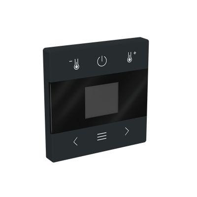 Busch-Jaeger 1794 MDRT-885 Zentralscheibe für Raumtemperaturregler mit Display, Bluetooth, Busch-Flextronics , schwarz matt, Plattform 63