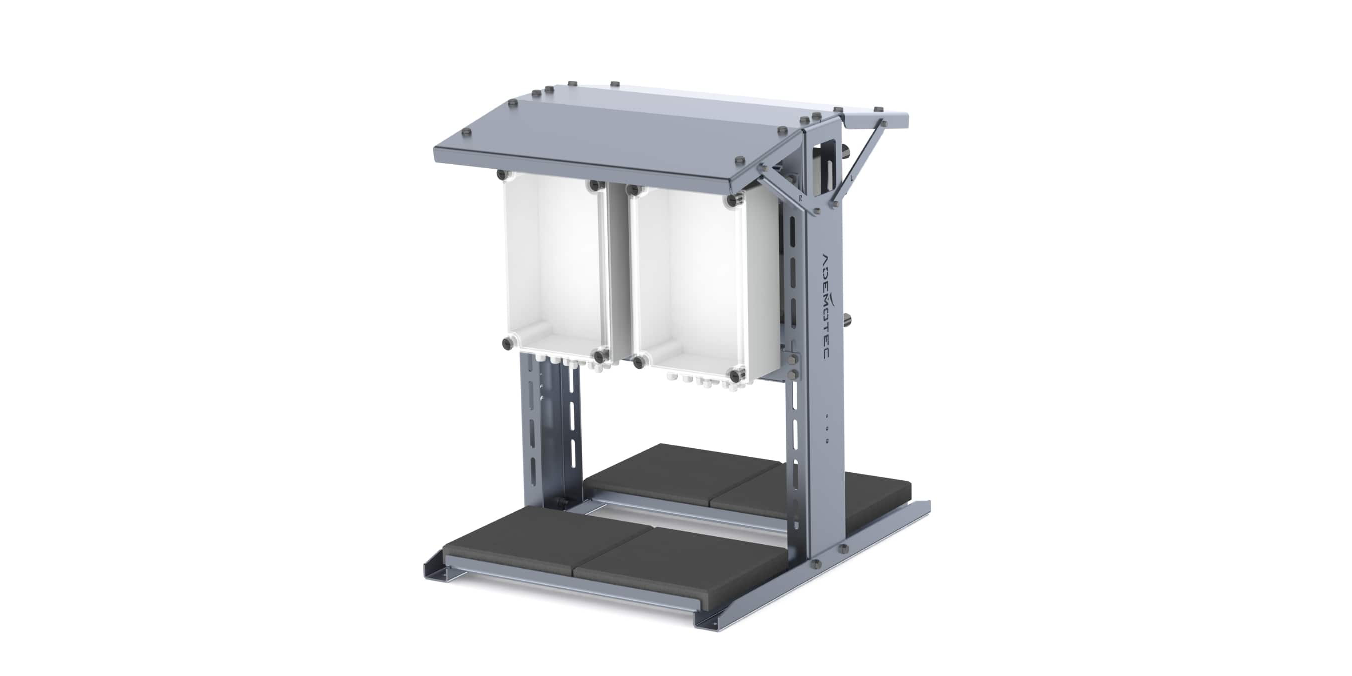 ADEMOTEC 500111901 I-Shelter Twin Shelter S, für zwei Geräteanschlusskästen (GAK)