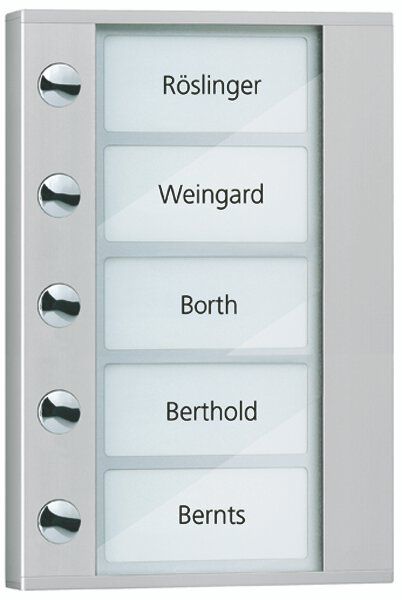 TCS PDT05-EN/04 Klingeltastenerweiterung AP für 5 WE