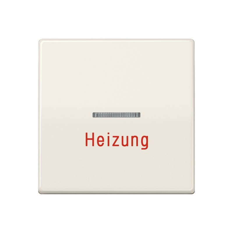 Jung AS591HBF Wippe 1-fach, Aufschrift "Heizung", mit Kalotte, Thermoplast, Serie AS, weiß (ivory)
