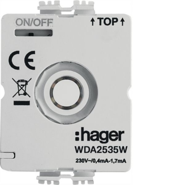 Hager WDA2535W LED-Modul Drehschalter 230V mit Neutralleiter, Zubehör