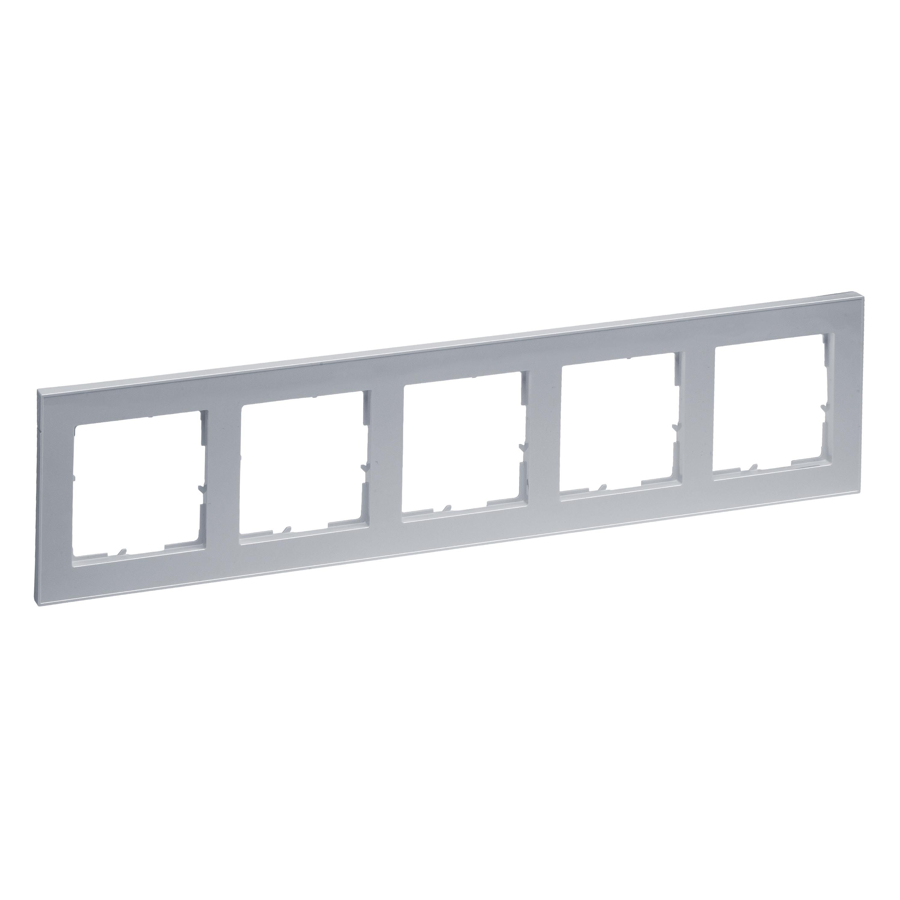 Legrand 765285 SEANO+ 5-fach Rahmen, aluminium lackiert