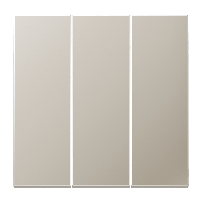 Jung ES993 Wippe, 3-fach, Edelstahl, Serie LS, edelstahl