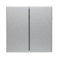 Berker 85142183 Taste für Schalter/Dimmer 2-fach, S.1/B.3/B.7, alu matt