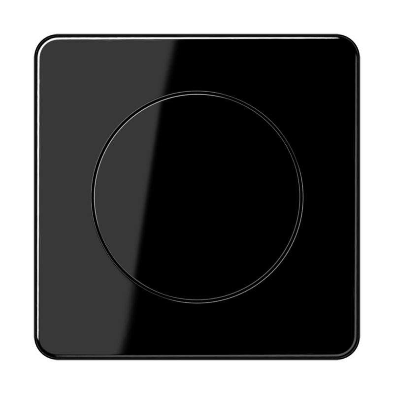 Jung CD1740SW Abdeckung mit Drehknopf, Duroplast, Serie CD, schwarz