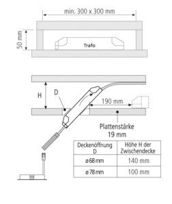Hera 20604003101 LED-Trafo 24V/60W mit Eurostecker