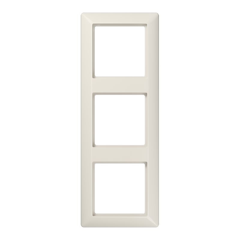 Jung AS583BF Rahmen 3-fach, senkrechte und waagerechte Montage, Thermoplast, AS 500, weiß (ivory)