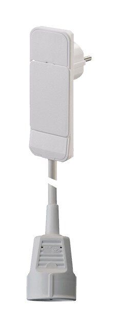Bachmann 933.013 Smart Plug Schutzkontaktstecker, Auswurf durch Hebelmechanik, mit 1,5m H05VV-F 3G1,5, mit Schutzkontakt- Kupplung (mit Kinderschutz)