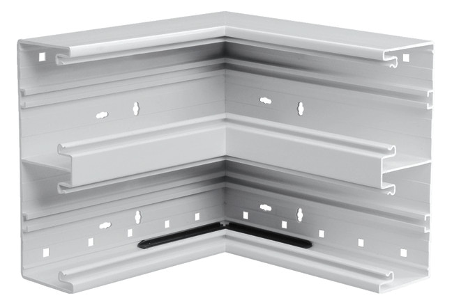 Hager Tehalit BR652104D9016 Inneneck aus Grundprofil zu BR 68x210mm Oberteil 2x80mm