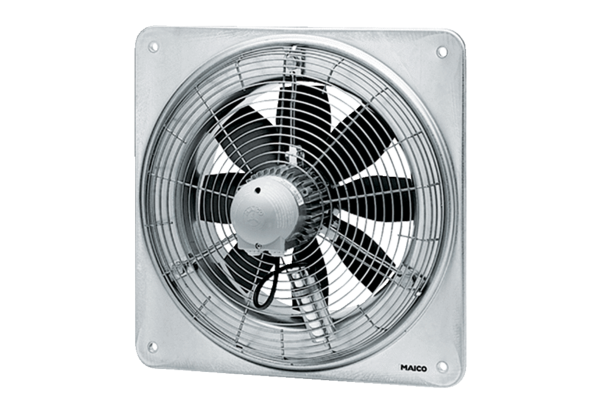 Maico EZQ 50/8 B Axialer Wandventilator, mit quadratischer Wandplatte, Wechselstrom, 110 W