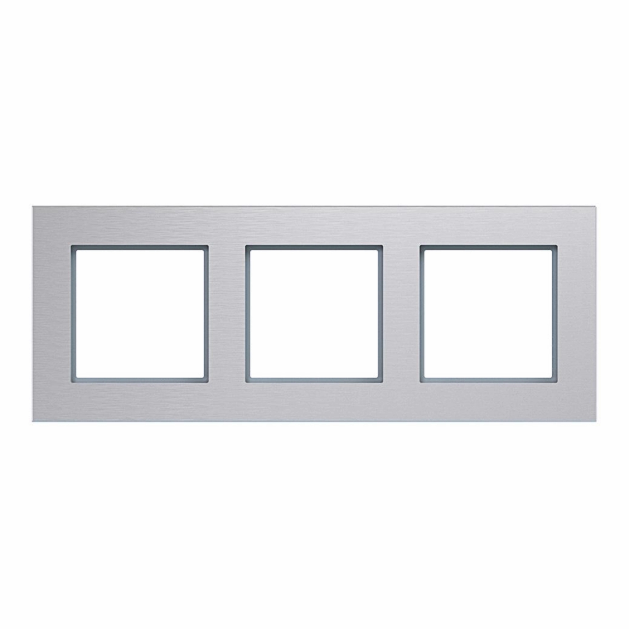 Hager WAD8300ALH Rahmen 3-fach waagerecht, A.8, aluminium matt