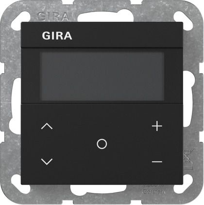 Gira 2007005 Raumklimasensor HLK Komfort KNX, System 55, schwarz matt