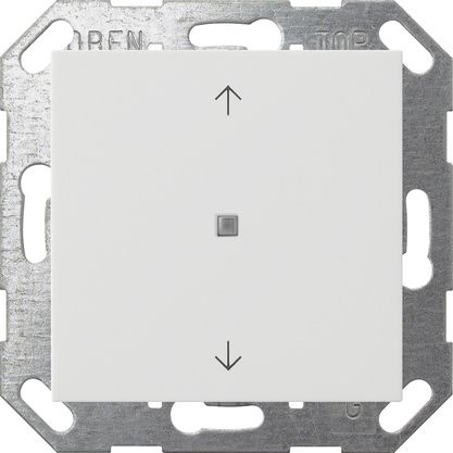 Gira 517203 Taster Wippe 1-fach Pfeile , One und KNX, System 55, reinweiß glänzend