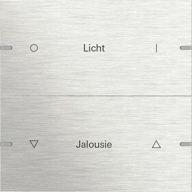 Gira 5032219 Wippenset 2-fach individuell für Tastsensor 4.95, Edelstahl
