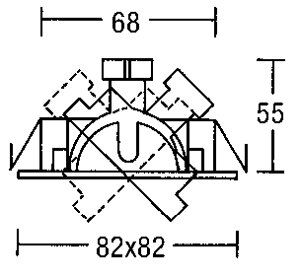 Brumberg 2296.15 Niedervolt-Einbaustrahler, GX5,3 schwenkbar