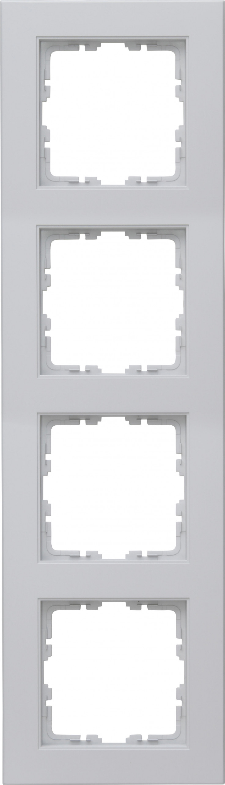 Kopp 402834003 HK07 - Abdeckrahmen 4-fach, Farbe: grau matt