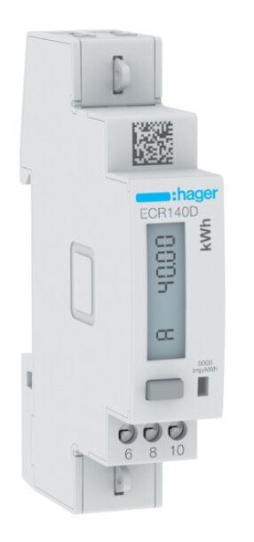 Hager ECR140D Energiezähler Wechselstrom, direkt 40A, MODBUS, MID