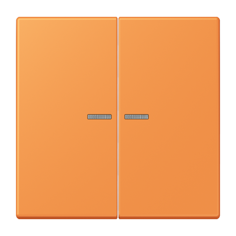 Jung LC995KO5225 Wippe 2-fach, mit Lichtleiter, Les Couleurs® 32081, orange clair