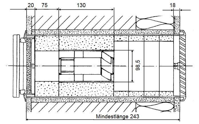 Lunos 039995 Axialer Abluftventilator AB30/60 mit ec-Motor, Schalldämmung, G2-Filter, Lüftungsstufen 30 und 60 m³/h