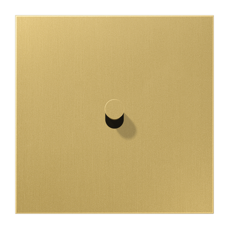 Jung ME12-0CK25 Abdeckung mit Kipphebel "Kegel", 1 Kipphebel, Serie LS 1912, Messing classic